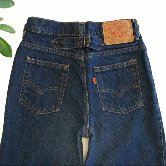 Vintage Levi’s 502 Cinch Buckle Back Orange Tab - Picture 2 of 16